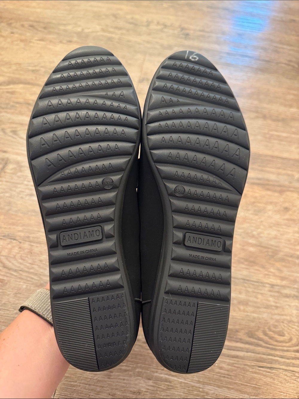 Black Stud-Accent Women’s Slip-On Loafers - Picture 4 of 5
